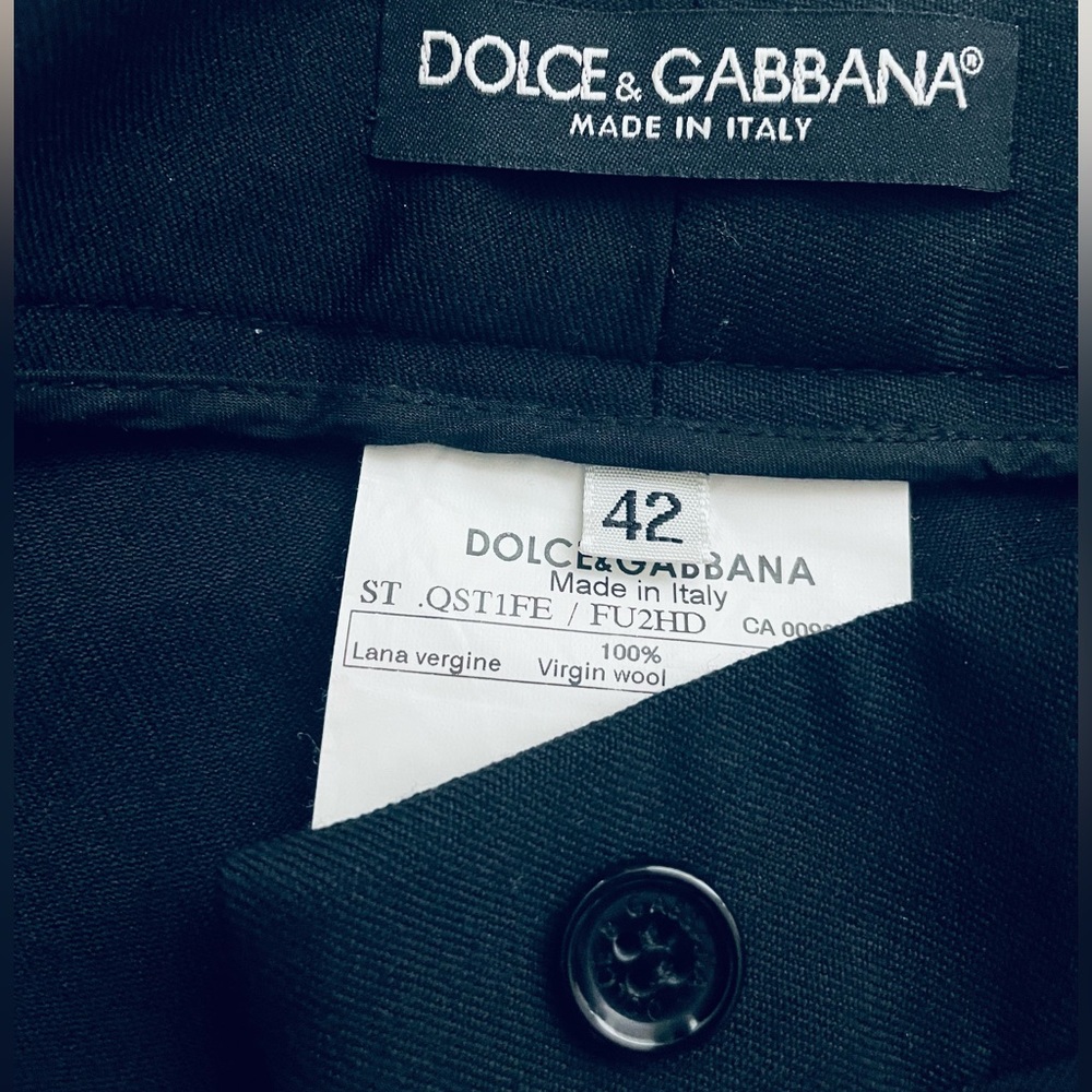 Dolce Gabbana wool straight cut size small